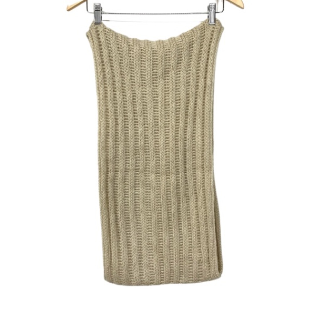 Neosan Soft & Cozy Neutral Oatmeal Cream Knit Minimalist Infinity Scarf